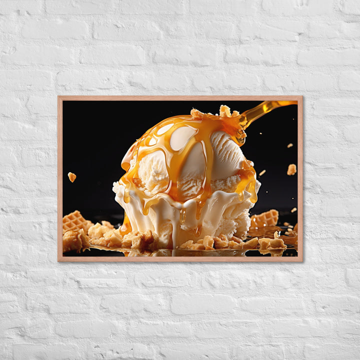 Hokey Pokey Ice Cream Framed poster 🤤 from Yumify.AI