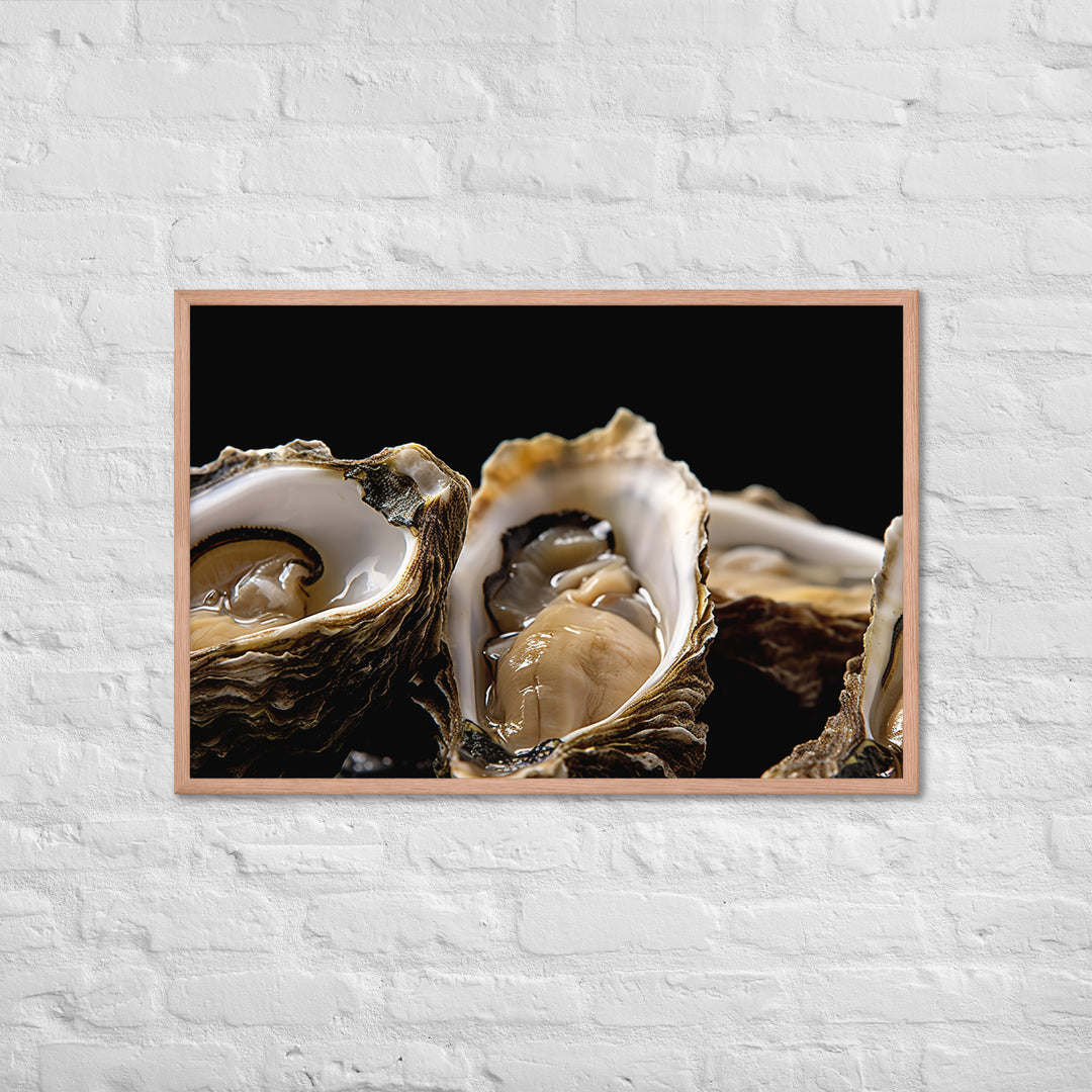 Bluff Oysters Framed poster 🤤 from Yumify.AI