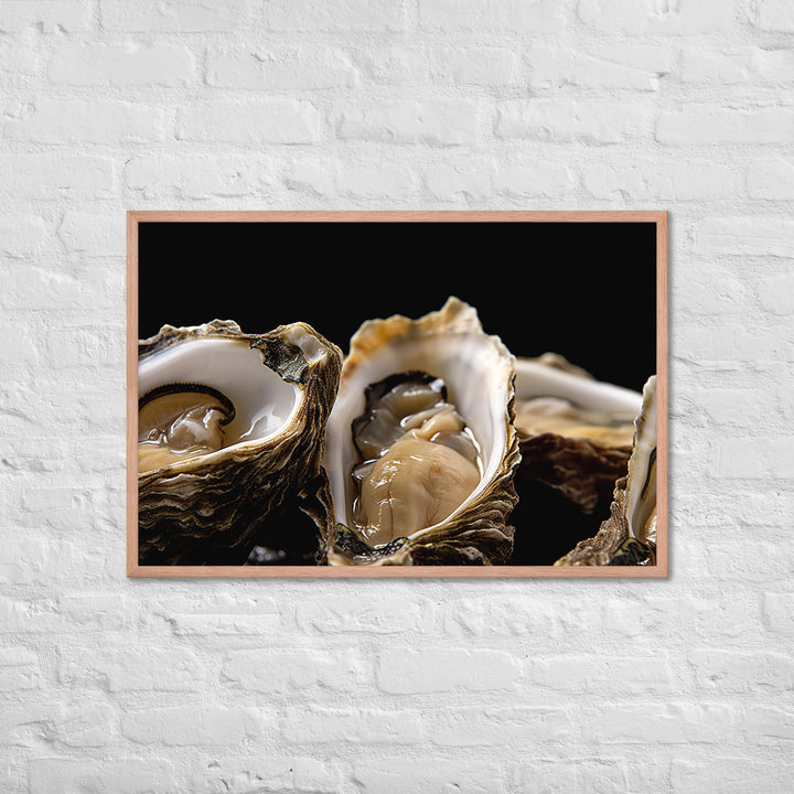 Bluff Oysters Framed poster 🤤 from Yumify.AI