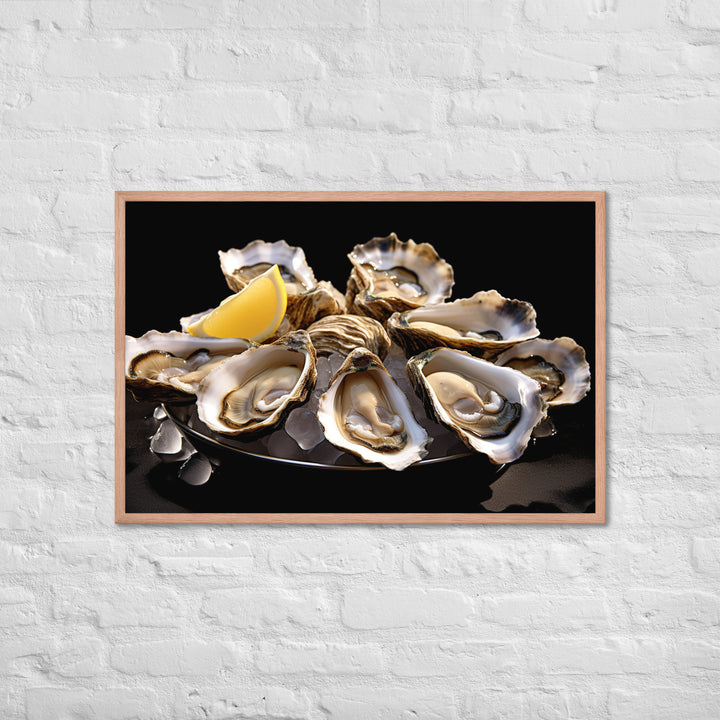 Bluff Oysters Framed poster 🤤 from Yumify.AI