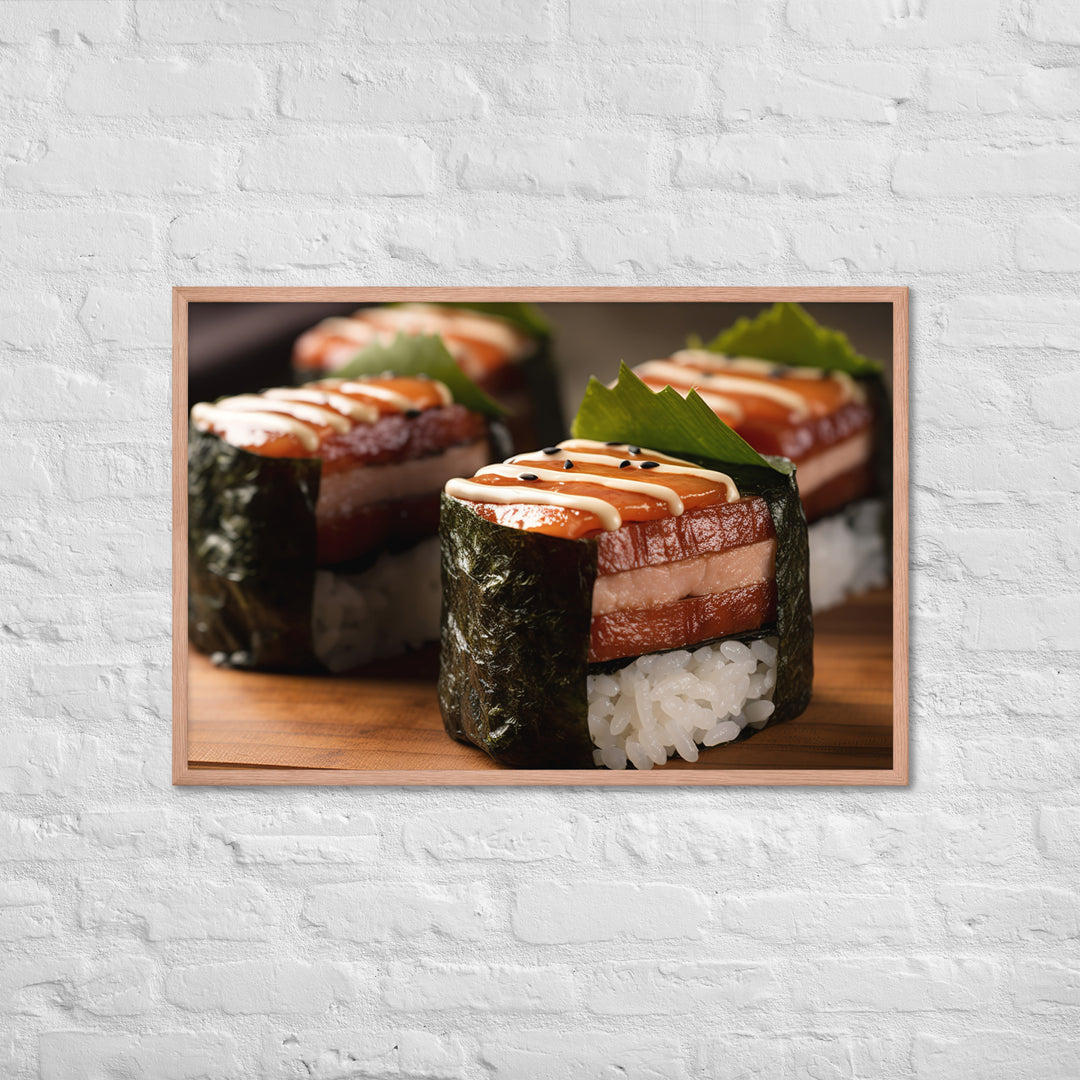 Spam Musubi Framed poster 🤤 from Yumify.AI