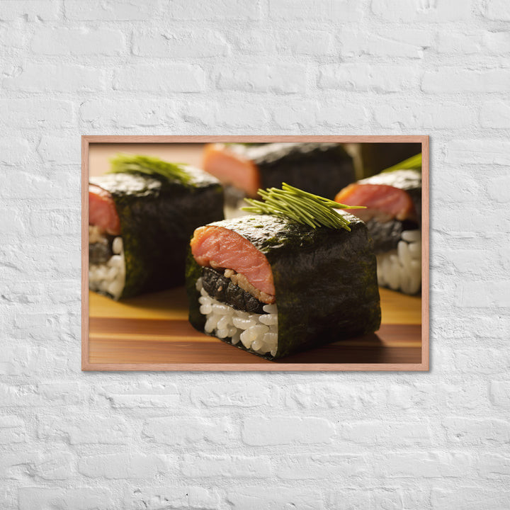 Spam Musubi Framed poster 🤤 from Yumify.AI