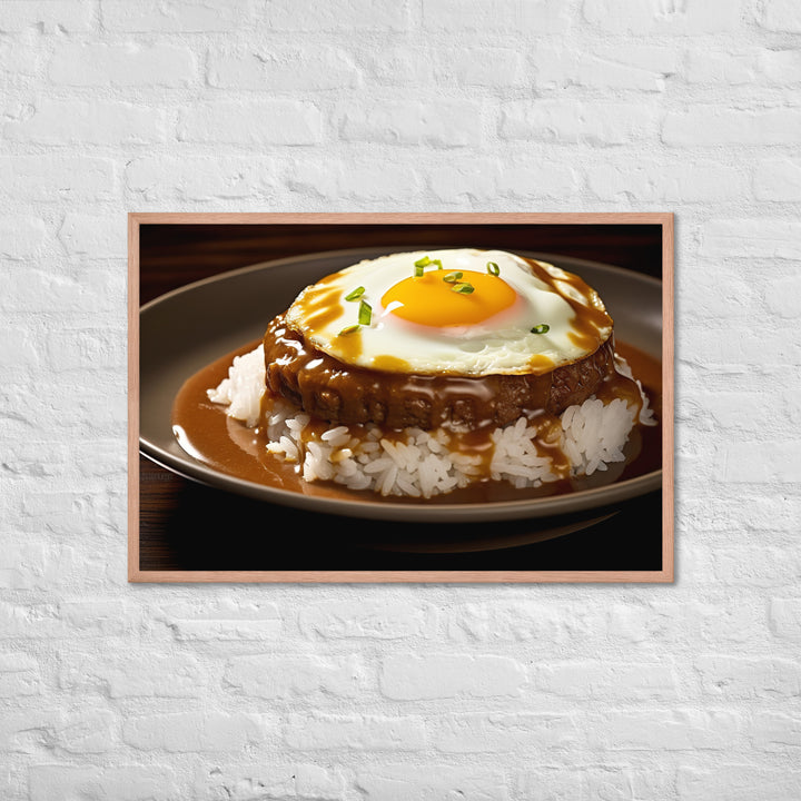 Loco Moco Framed poster 🤤 from Yumify.AI