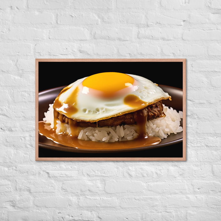 Loco Moco Framed poster 🤤 from Yumify.AI