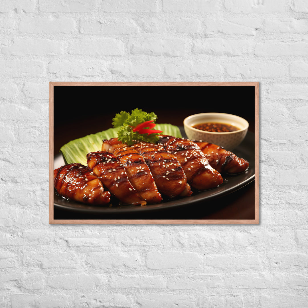 Huli Huli Chicken Framed poster 🤤 from Yumify.AI