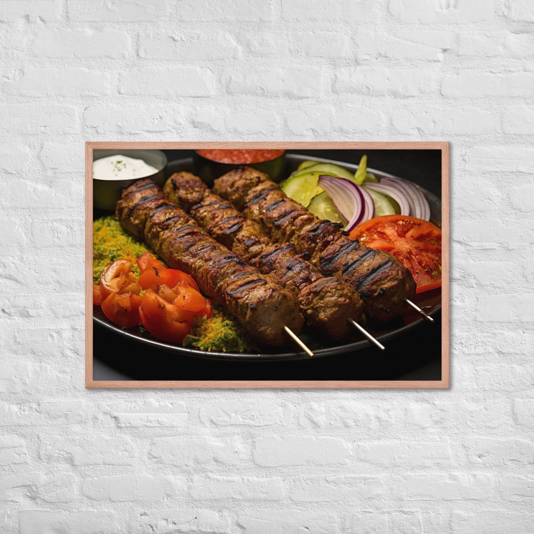 Kabab Koobideh Framed poster 🤤 from Yumify.AI