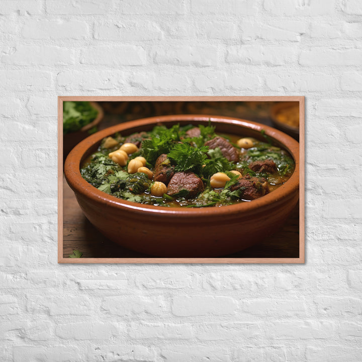 Ghormeh Sabzi Framed poster 🤤 from Yumify.AI