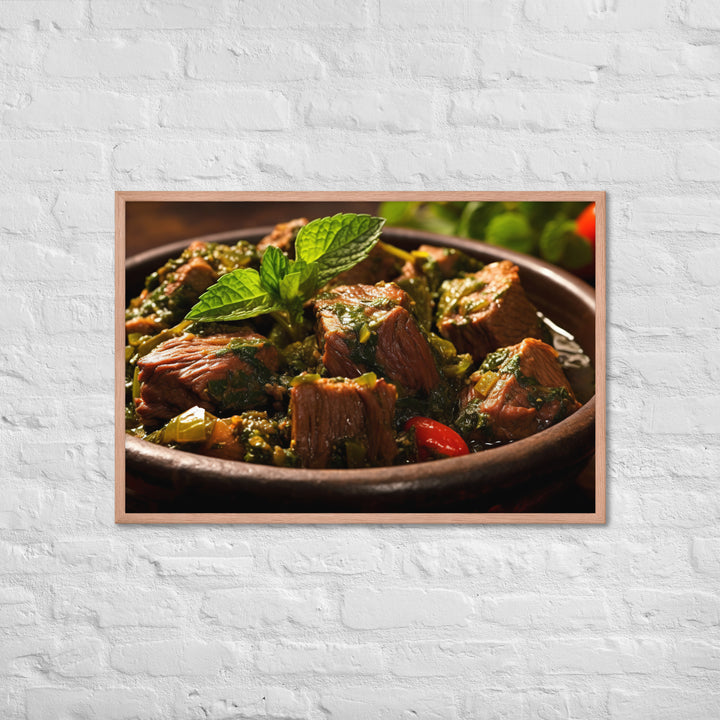 Ghormeh Sabzi Framed poster 🤤 from Yumify.AI