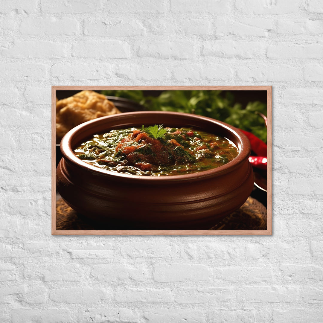 Ghormeh Sabzi Framed poster 🤤 from Yumify.AI