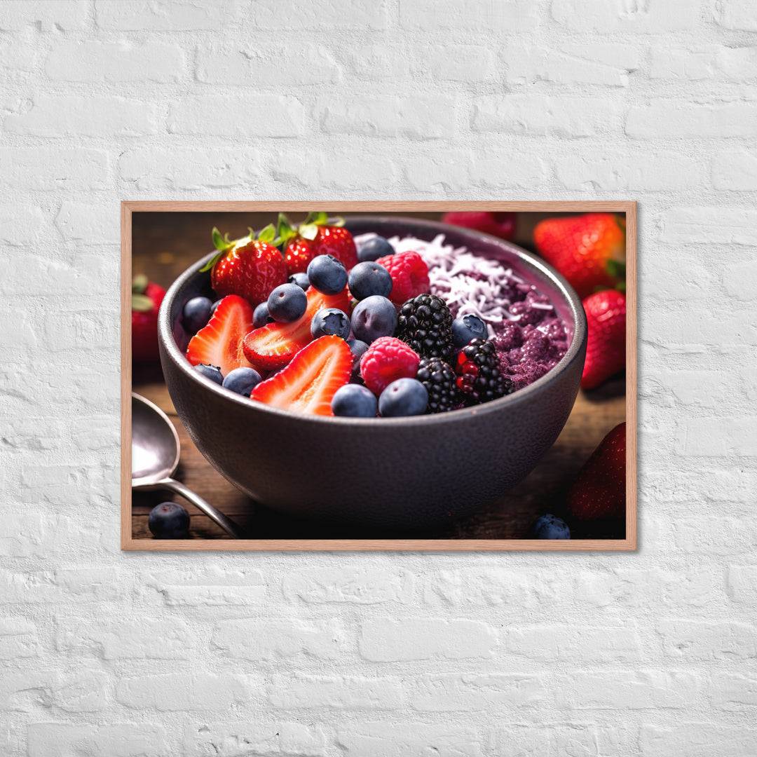 A fruit Bowl Framed poster 🤤 from Yumify.AI