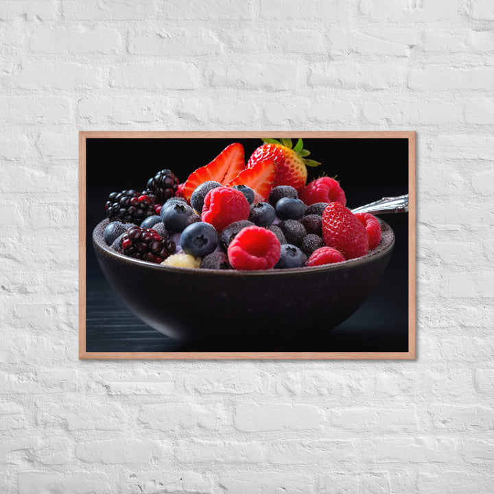 A fruit Bowl Framed poster 🤤 from Yumify.AI