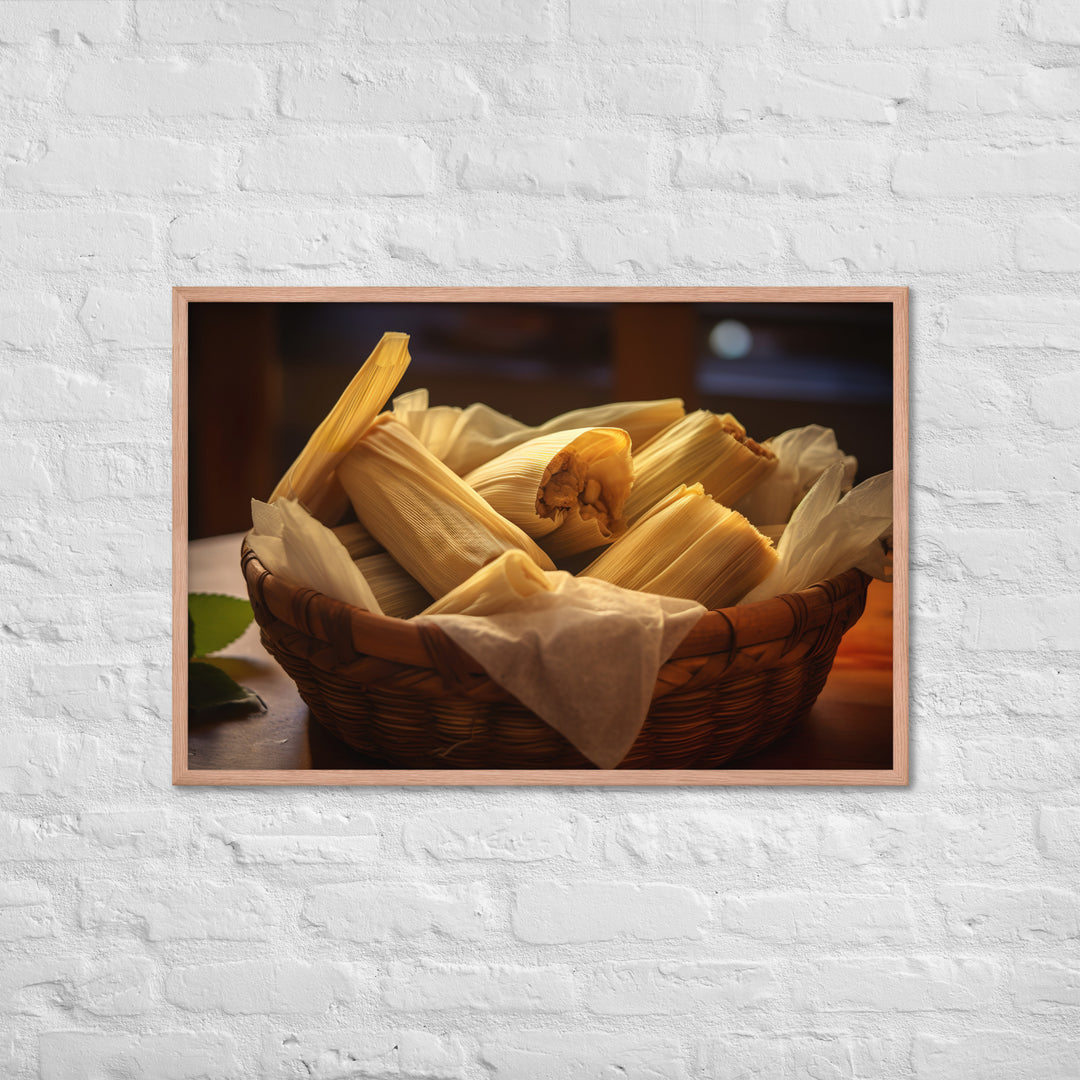 Tamales Framed poster 🤤 from Yumify.AI