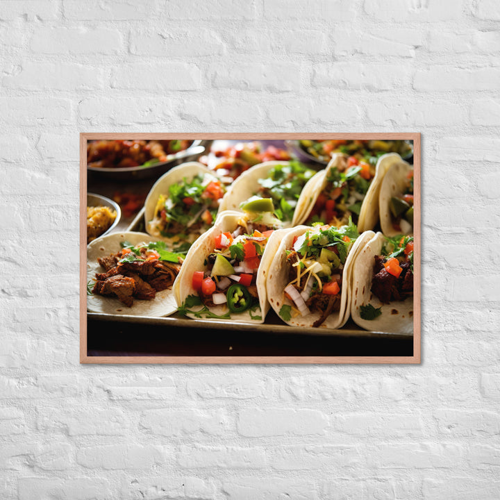 Tacos Framed poster 🤤 from Yumify.AI