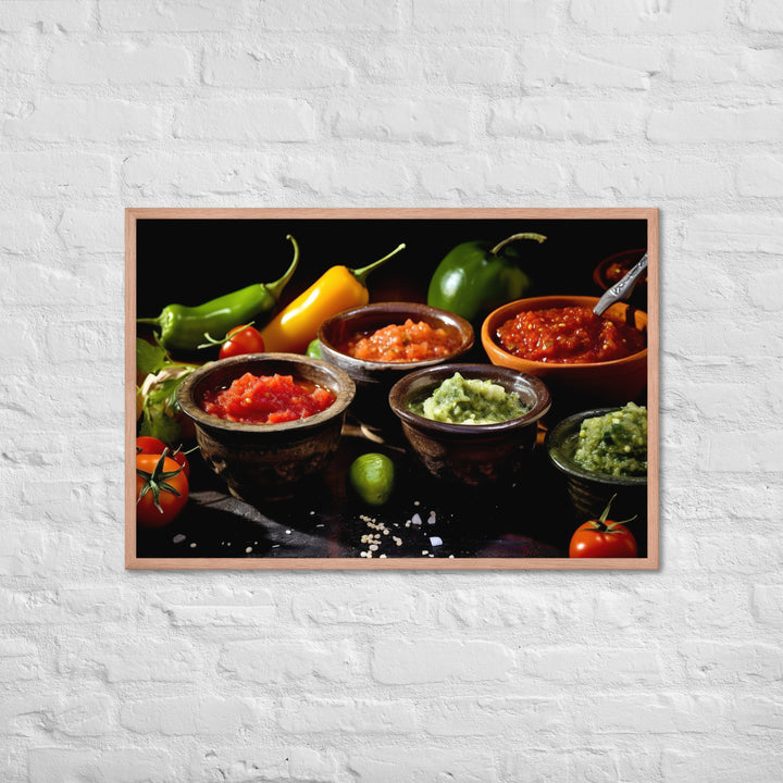 Salsa Framed poster 🤤 from Yumify.AI