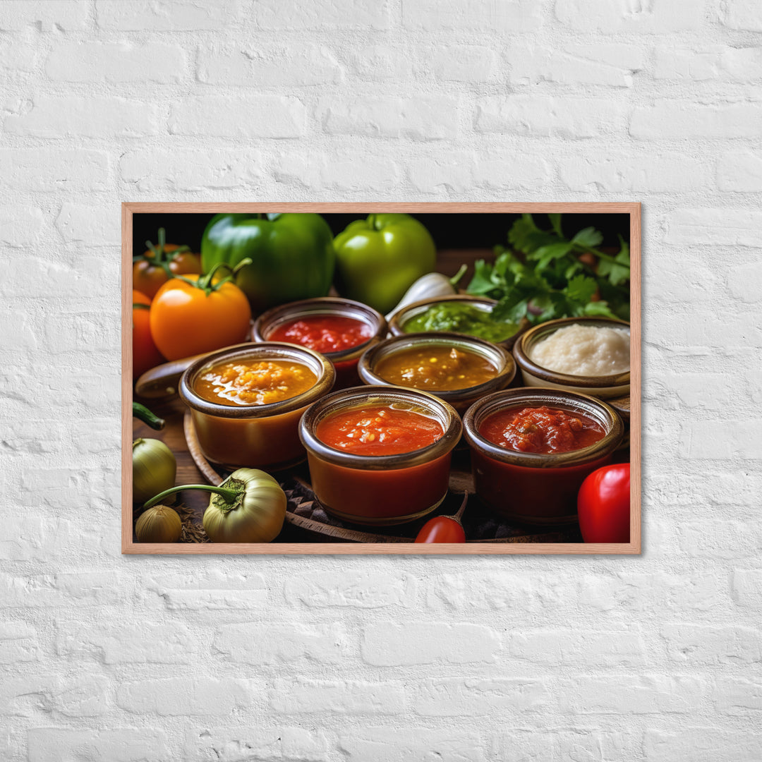 Salsa Framed poster 🤤 from Yumify.AI