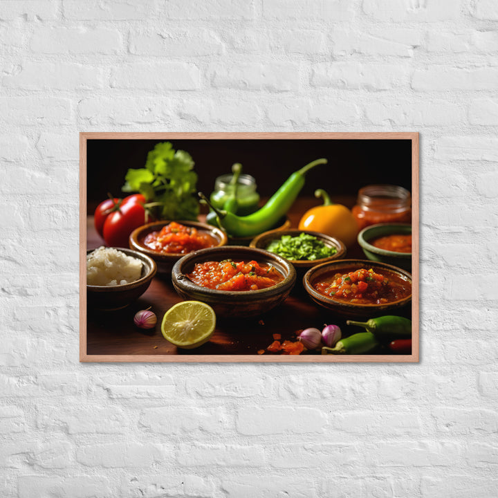 Salsa Framed poster 🤤 from Yumify.AI