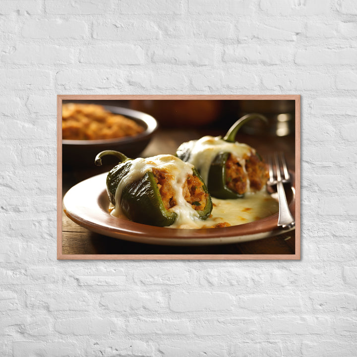 Chiles Rellenos Framed poster 🤤 from Yumify.AI