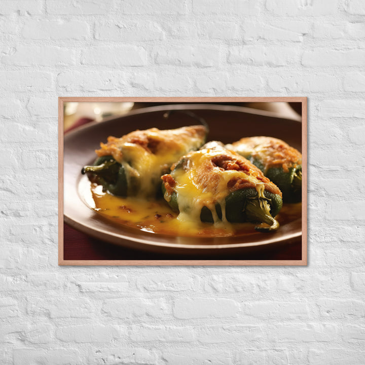 Chiles Rellenos Framed poster 🤤 from Yumify.AI