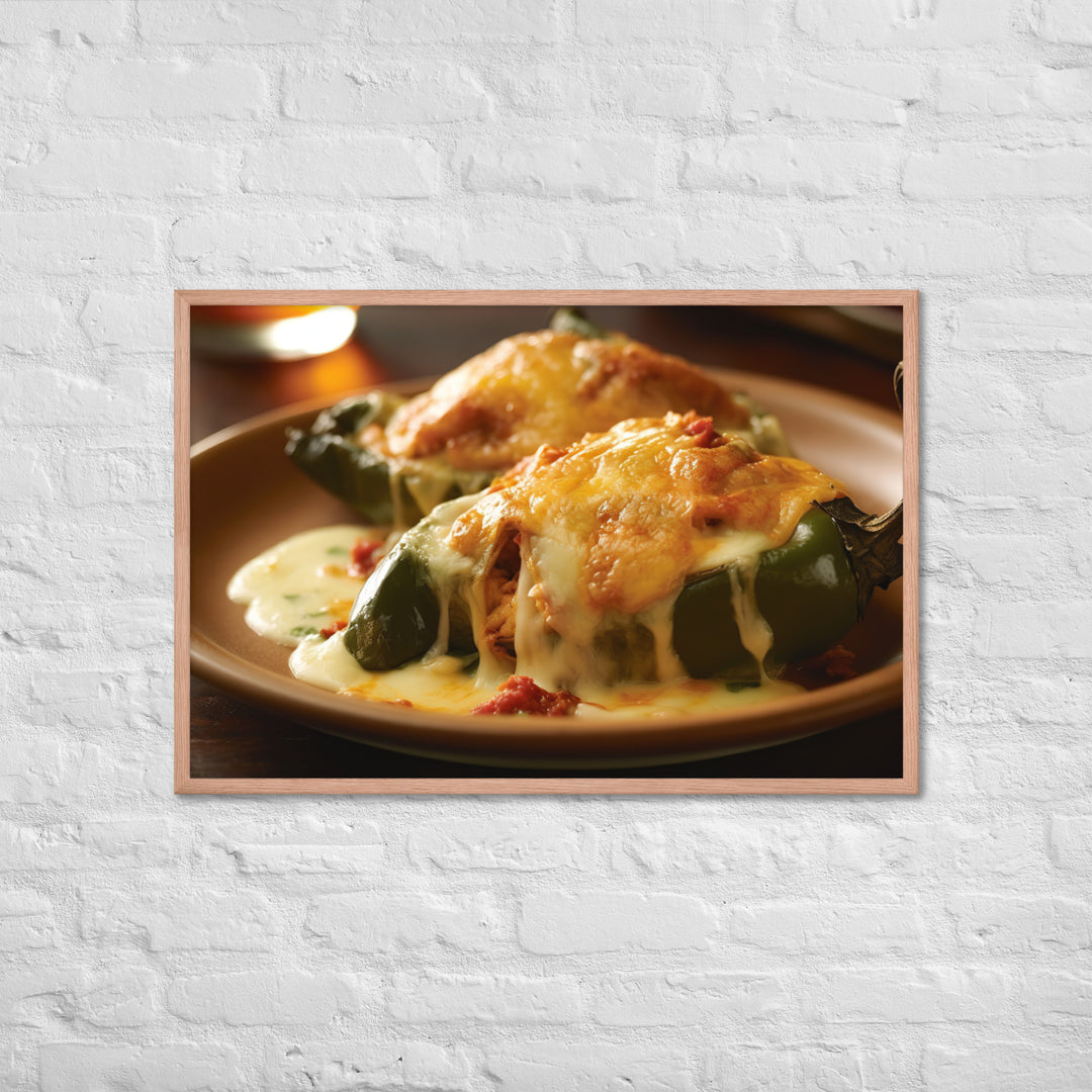 Chiles Rellenos Framed poster 🤤 from Yumify.AI