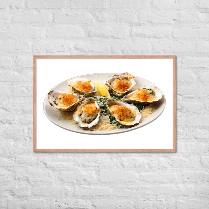 Oysters Rockefeller Framed poster 🤤 from Yumify.AI