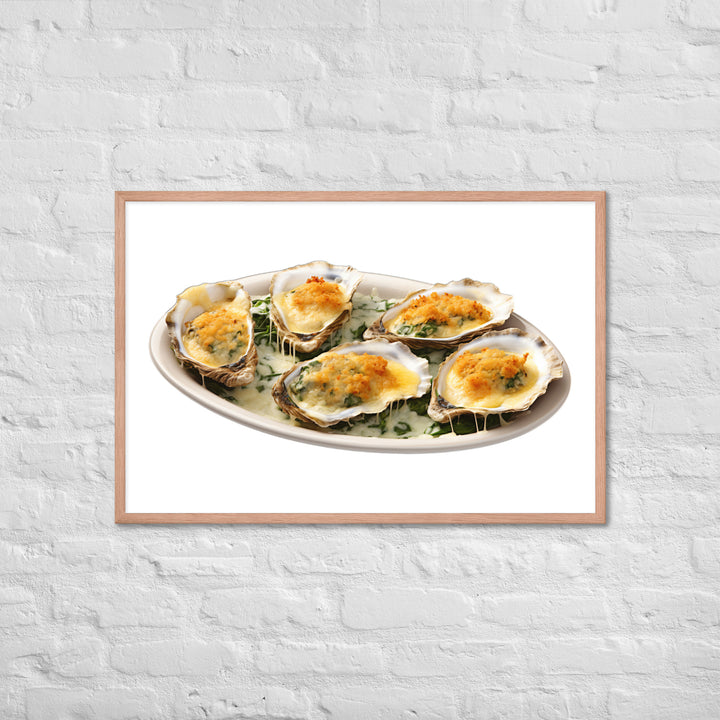 Oysters Rockefeller Framed poster 🤤 from Yumify.AI