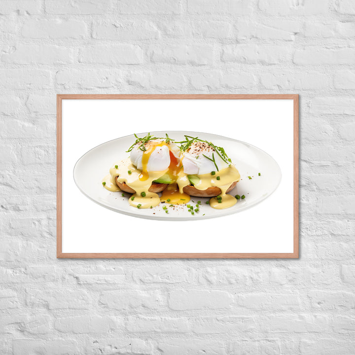 Avocado Eggs Benedict Framed poster 🤤 from Yumify.AI