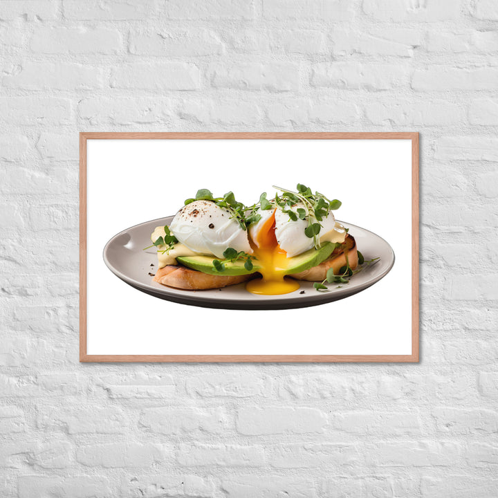 Avocado Eggs Benedict Framed poster 🤤 from Yumify.AI