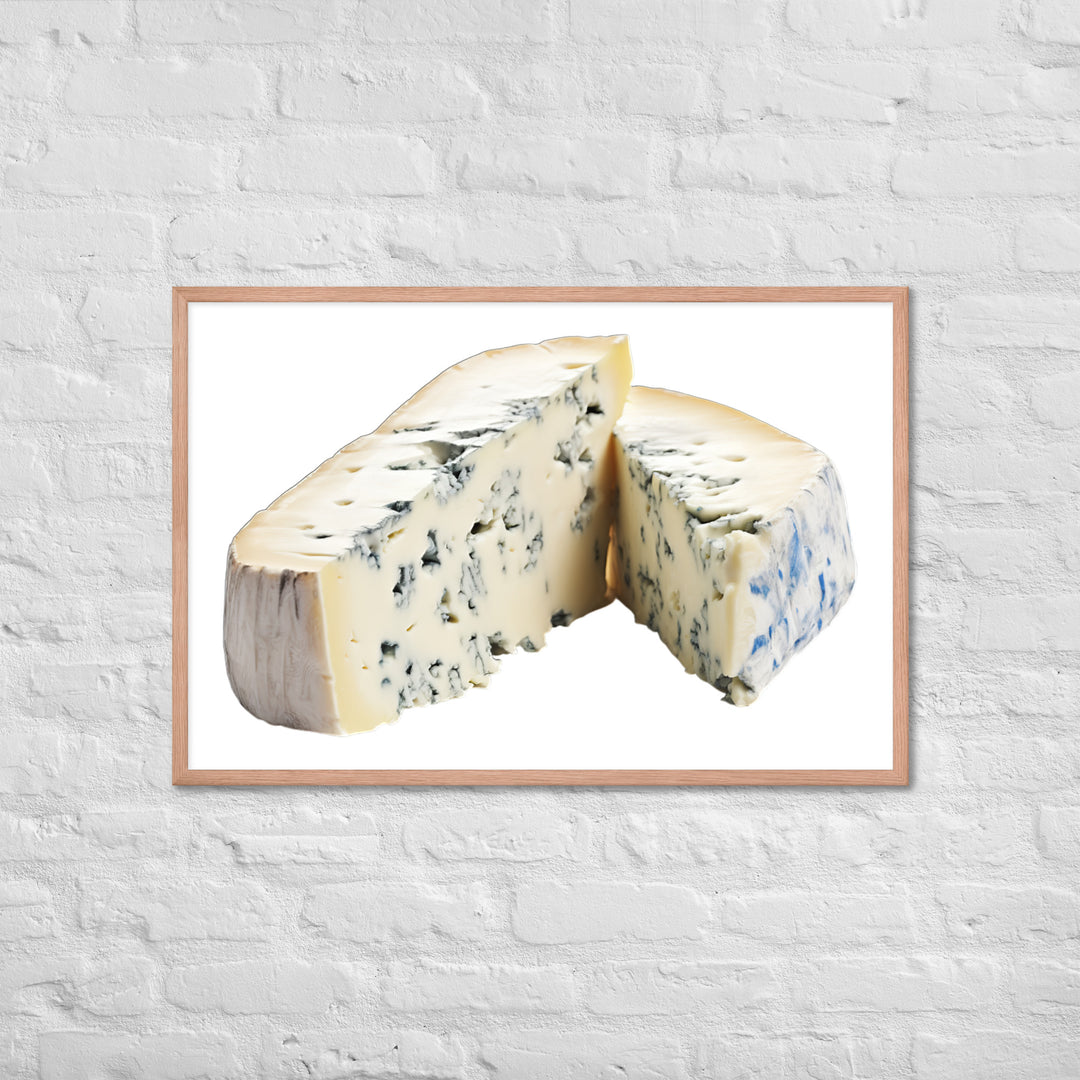 Blue Veins in Gorgonzola Framed poster 🤤 from Yumify.AI