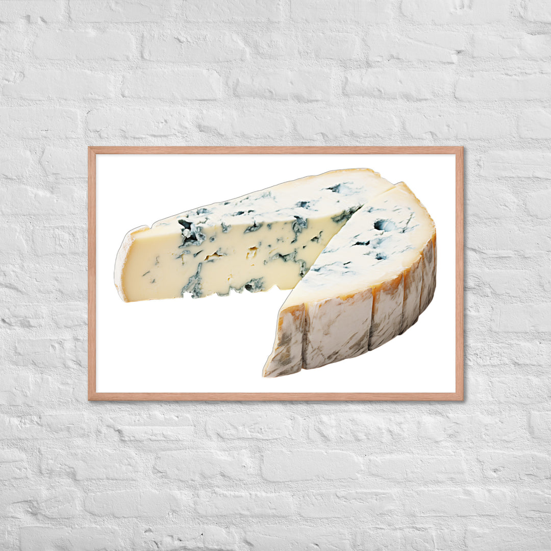 Blue Veins in Gorgonzola Framed poster 🤤 from Yumify.AI