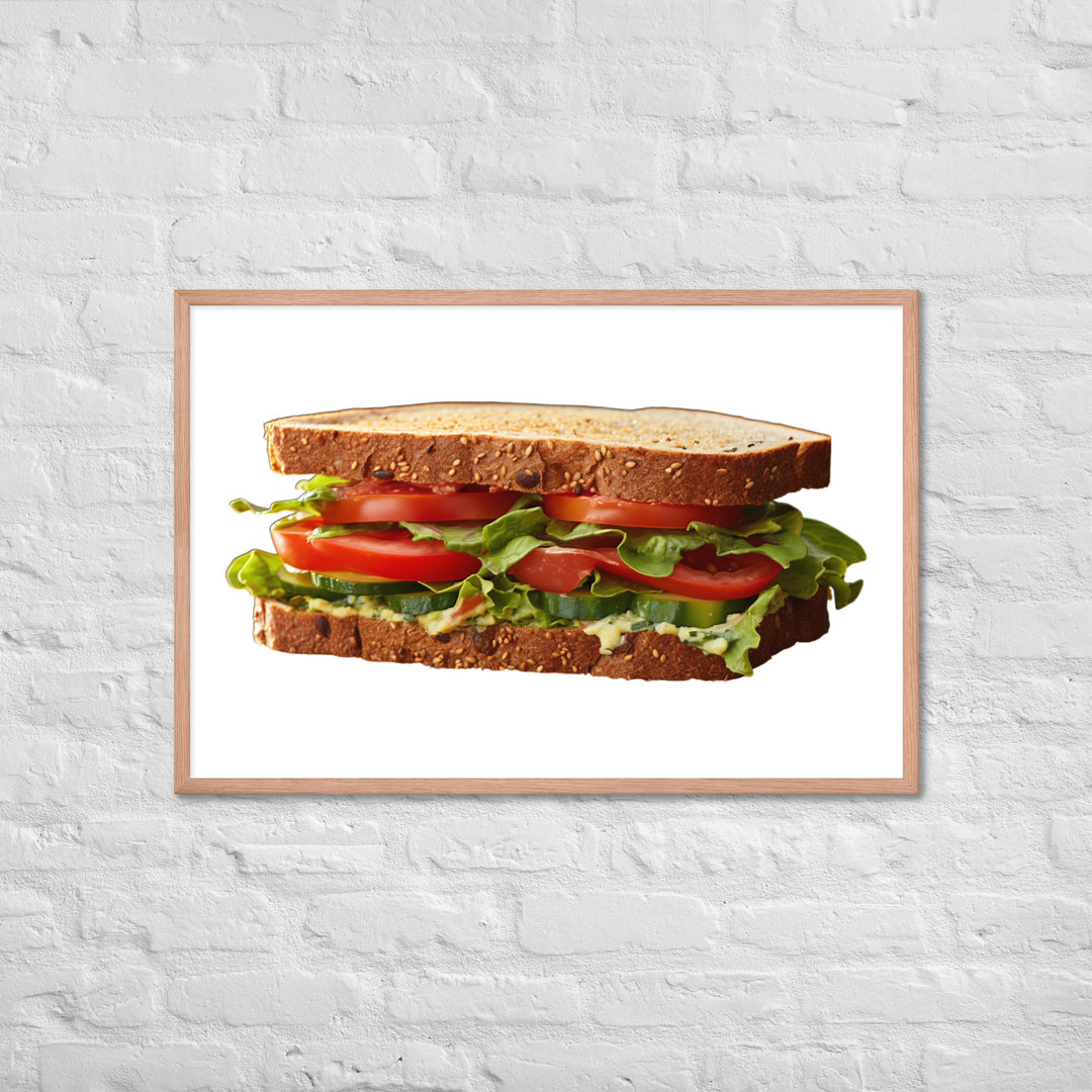 Veggie Delight Sandwich Framed poster 🤤 from Yumify.AI