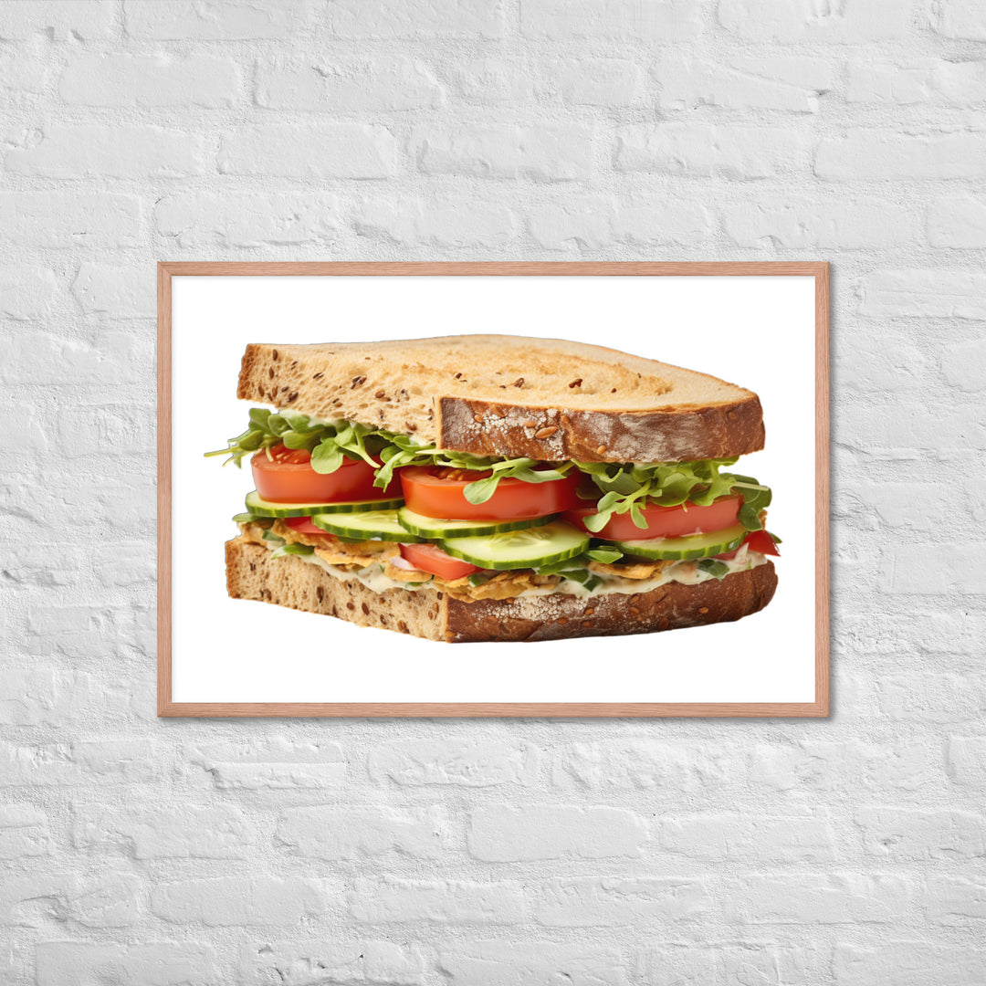 Veggie Delight Sandwich Framed poster 🤤 from Yumify.AI