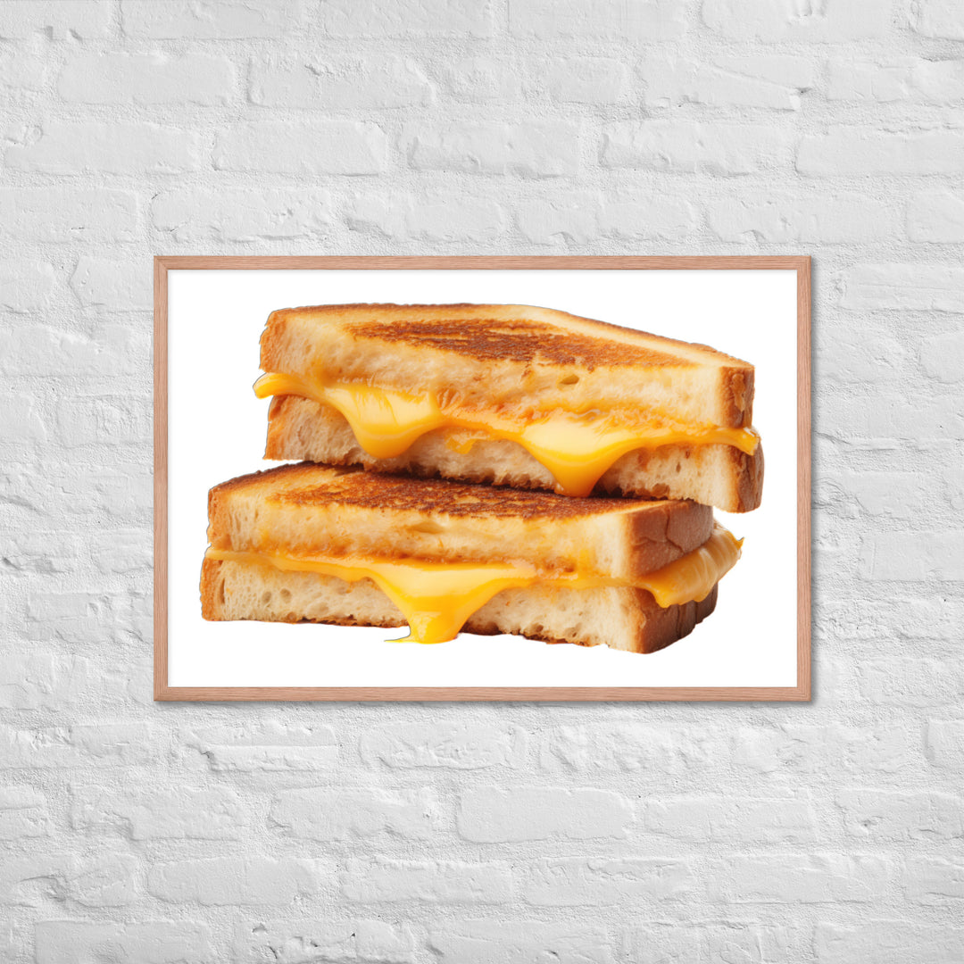 Grilled Cheese Sandwich Framed poster 🤤 from Yumify.AI