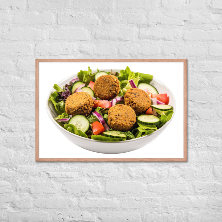 Falafel Salad Bowl Framed poster 🤤 from Yumify.AI