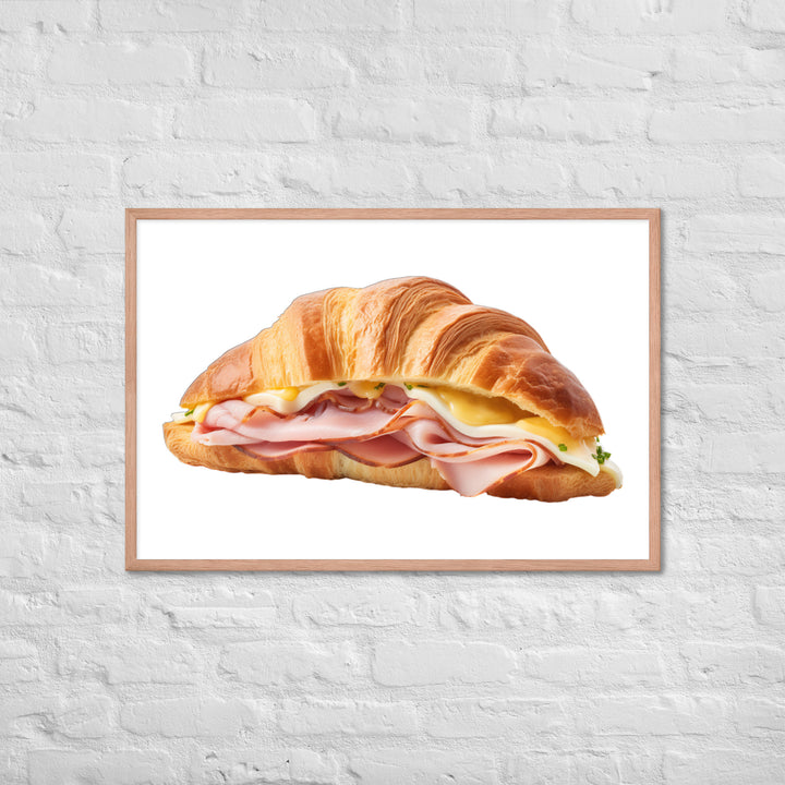 Ham and Cheese Croissant Framed poster 🤤 from Yumify.AI