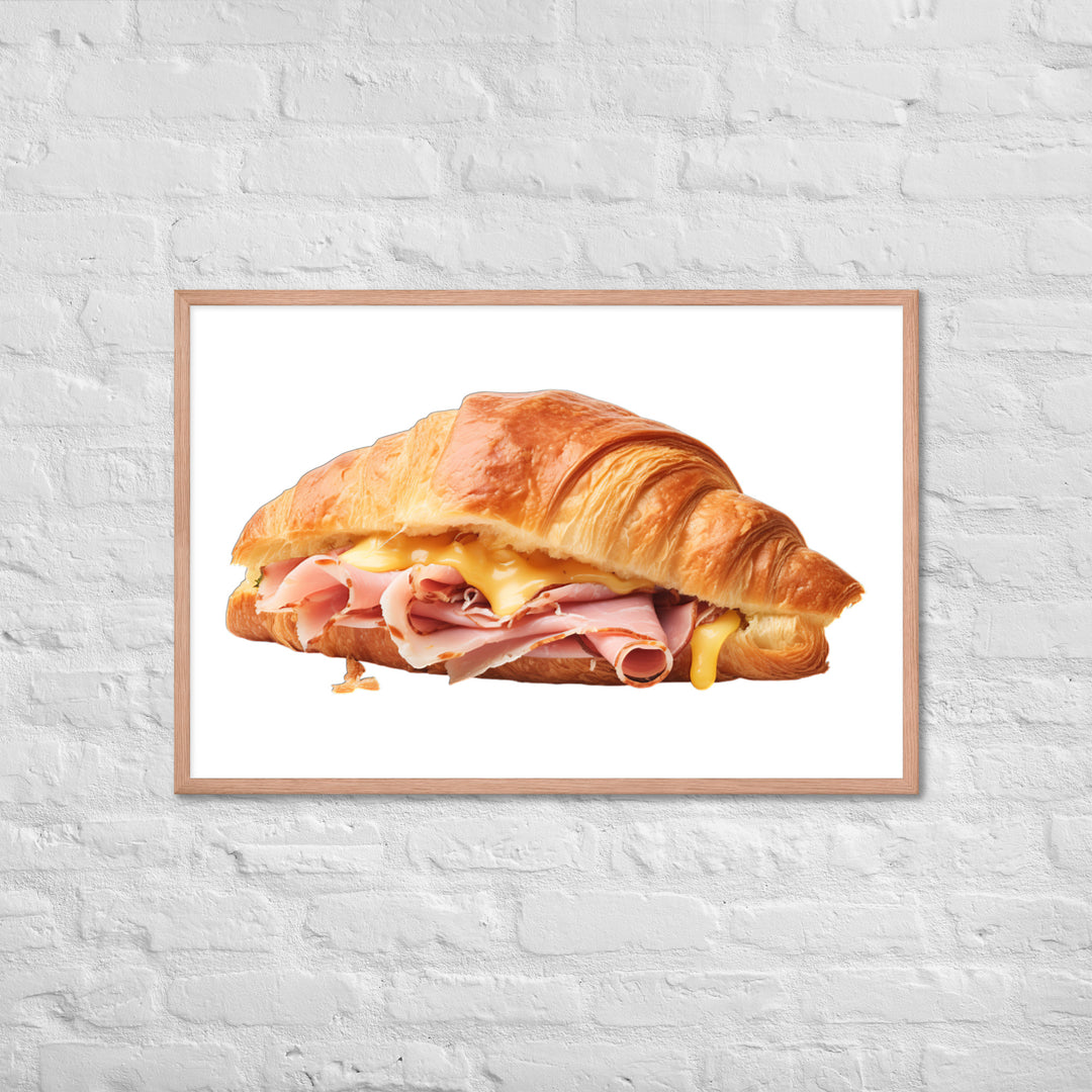 Ham and Cheese Croissant Framed poster 🤤 from Yumify.AI