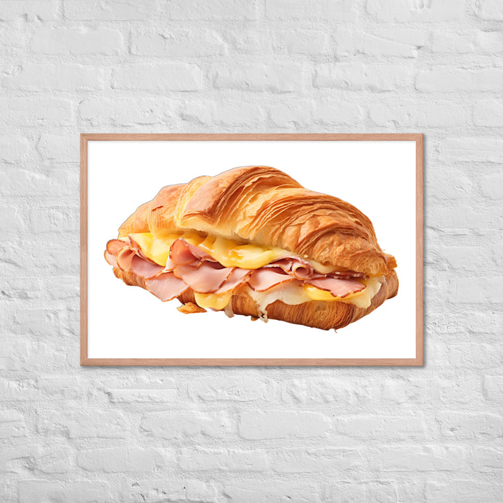 Ham and Cheese Croissant Framed poster 🤤 from Yumify.AI