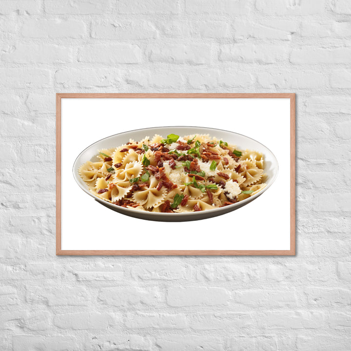 Sun dried Tomato Farfalle Framed poster 🤤 from Yumify.AI