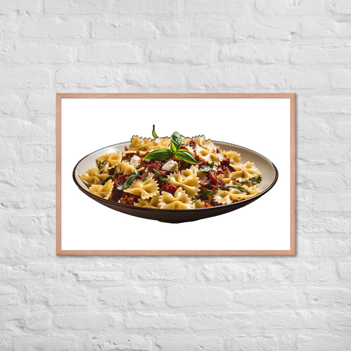 Sun dried Tomato Farfalle Framed poster 🤤 from Yumify.AI