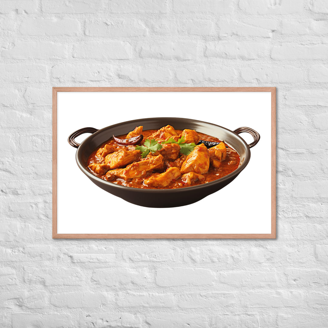 Spicy Chicken Curry Delight Framed poster 🤤 from Yumify.AI