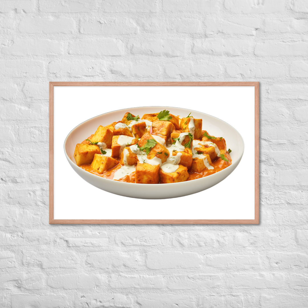 Paneer Tikka Masala Glow Framed poster 🤤 from Yumify.AI