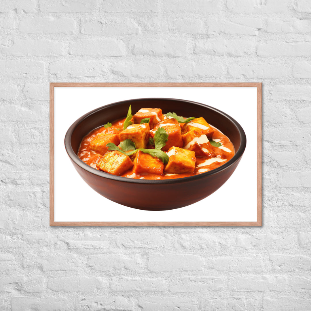 Paneer Tikka Masala Glow Framed poster 🤤 from Yumify.AI