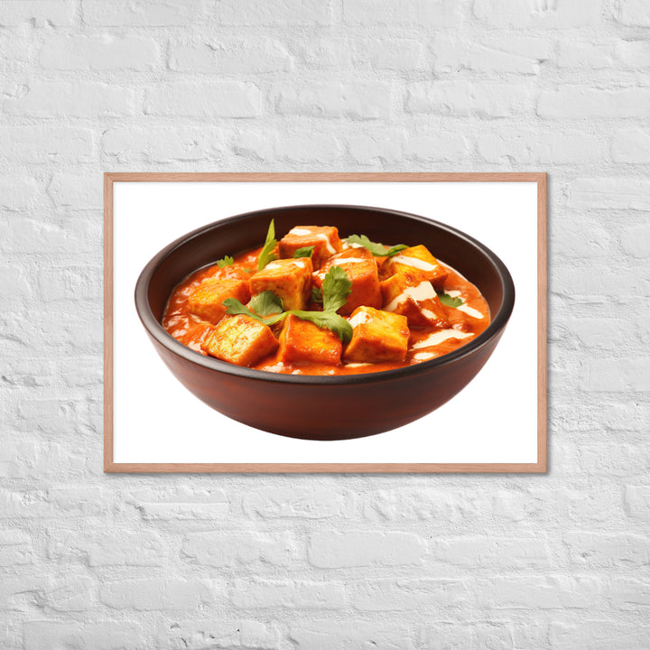 Paneer Tikka Masala Glow Framed poster 🤤 from Yumify.AI