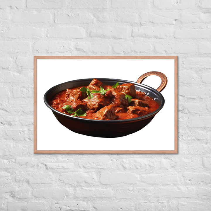 Mutton Rogan Josh Framed poster 🤤 from Yumify.AI