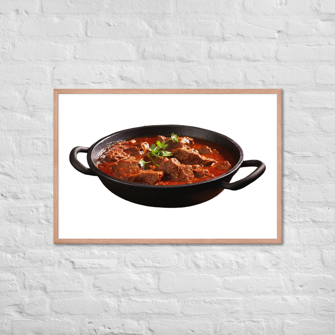 Mutton Rogan Josh Framed poster 🤤 from Yumify.AI