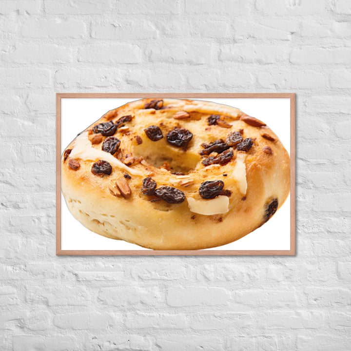 Cinnamon Raisin Bagel Framed poster 🤤 from Yumify.AI