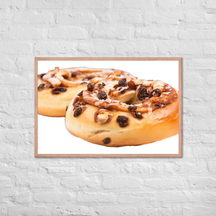 Cinnamon Raisin Bagel Framed poster 🤤 from Yumify.AI