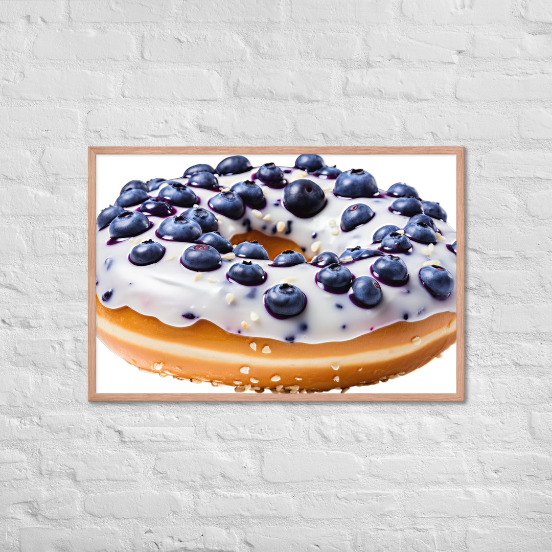 Blueberry Bagel Framed poster 🤤 from Yumify.AI