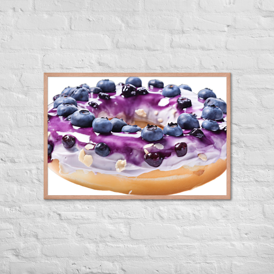 Blueberry Bagel Framed poster 🤤 from Yumify.AI