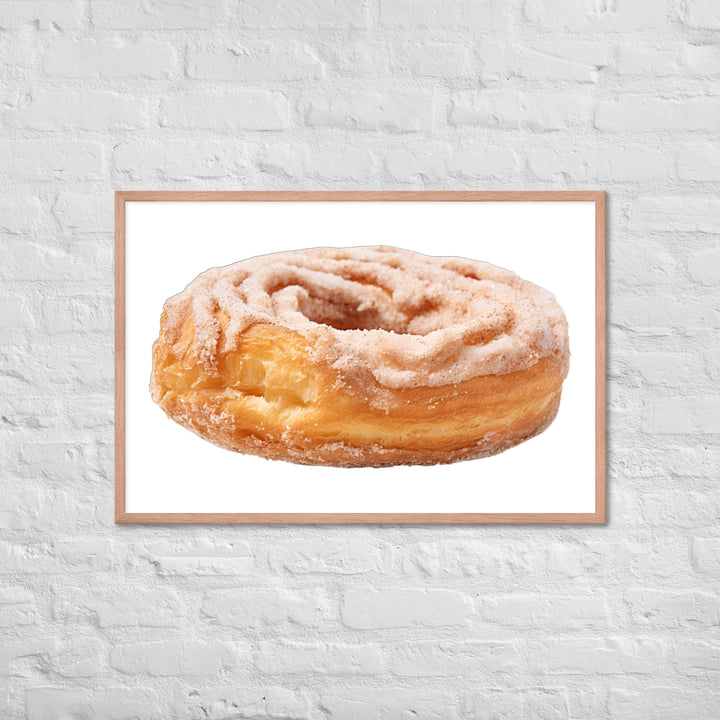 Cinnamon Sugar Donut Twist Framed poster 🤤 from Yumify.AI