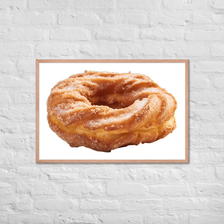 Cinnamon Sugar Donut Twist Framed poster 🤤 from Yumify.AI